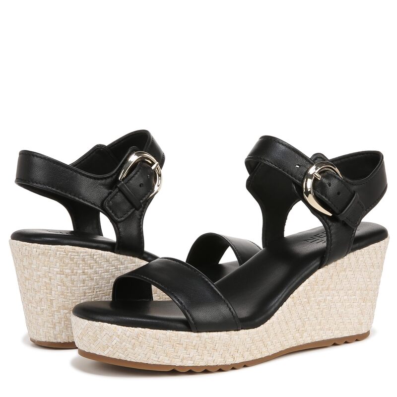 ナチュライザー レディース シューズ ヒール アンクル Naturalizer Stella Ankle Straps Black Leather ブラック