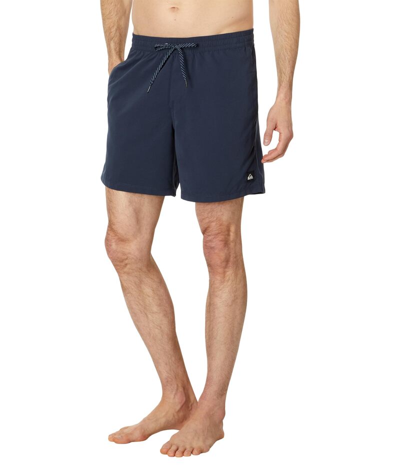 クイックシルバー メンズ 水着 ハーフパンツ・ショーツ ショートパンツ Quiksilver 17" Everyday Solid Volley Shorts Dark Navy ネイビー