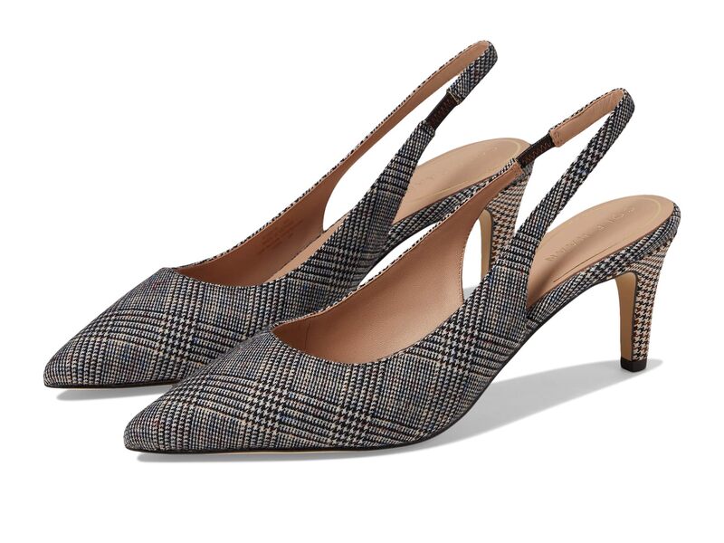 ̵ ϡ ǥ ҡ 塼 Vandam Sling Back Pump 65 mm Multi Plaid ...