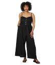 【送料無料】 メイドウェル レディース ジャンプスーツ トップス Plus Sleeveless Wide-Leg Jumpsuit in 100% Linen...