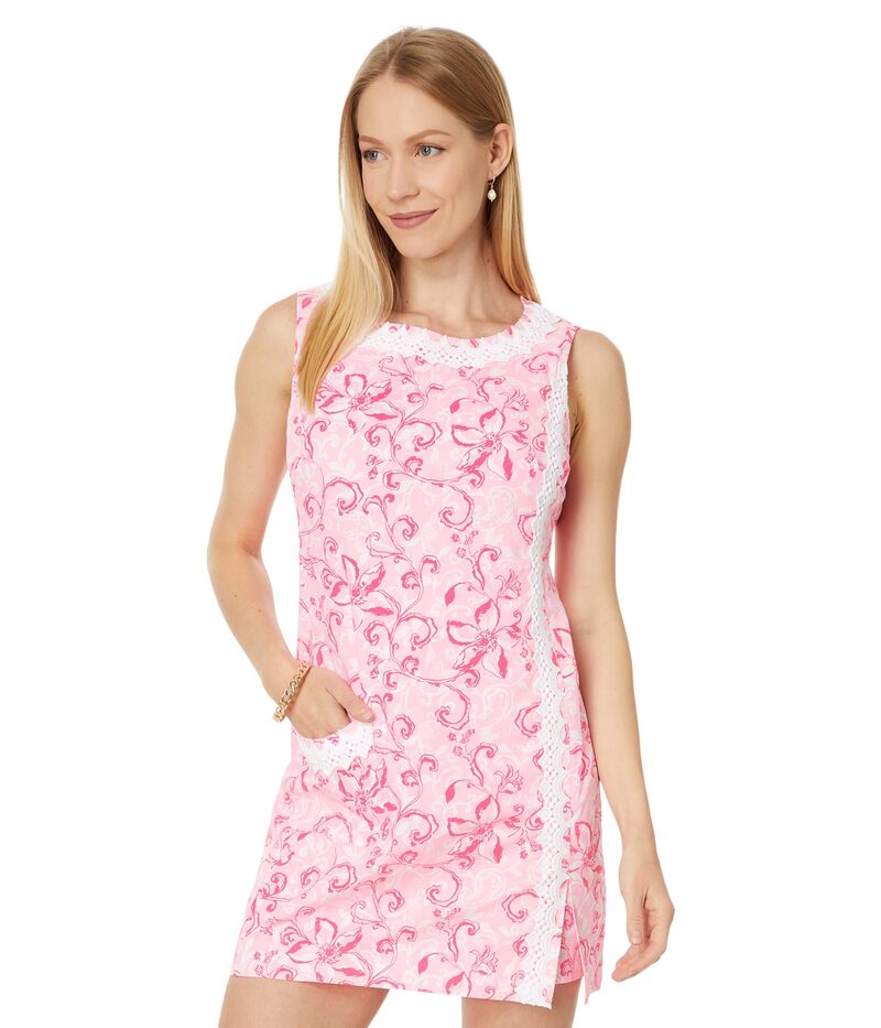 【送料無料】 リリーピュリッツァー レディース ジャンプスーツ トップス Ginge Shift Romper Conch Shell Pink Flamingle Garden