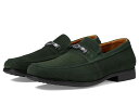【送料無料】 ステイシーアダムス メンズ スリッポン・ローファー シューズ Ravelle Moc Toe Bit Slip-On Green Suede(4)