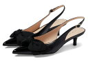 【送料無料】 ジャックロジャース レディース ヒール シューズ Debra Slingback Kitten Heel Black Patent