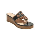 【送料無料】 ジャックロジャース レディース ヒール シューズ Jacks Mid Wedge - Stacked - Nappa Black/Cafe AU ...