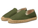 【送料無料】 ソルドス メンズ スリッポン・ローファー シューズ Smoking Slipper Espadrille Olive Green