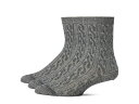 【送料無料】 スマートウール レディース 靴下 アンダーウェア Everyday Cable Crew Socks 3-Pack Natural