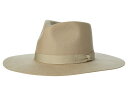 【送料無料】 サンディエゴハット レディース 帽子 アクセサリー Wool Felt Stiff Brim Fedora w/ Bow Trim Beige