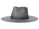 【送料無料】 サンディエゴハット レディース 帽子 アクセサリー Wool Felt Stiff Brim Fedora w/ Bow Trim Grey