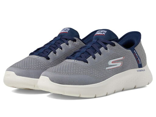 【送料無料】 スケッチャーズ メンズ スニーカー シューズ Go Walk Flex - New World Hands Free Slip-Ins Grey/Navy 【送料無料】 スケッチャーズ メンズ スニーカー シューズ Go Walk Flex - New World Hands Free Slip-Ins Grey/Navy