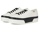 【送料無料】 ケッズ レディース スニーカー シューズ Triple Up Leather White/Black Bumper Foxing Stripe