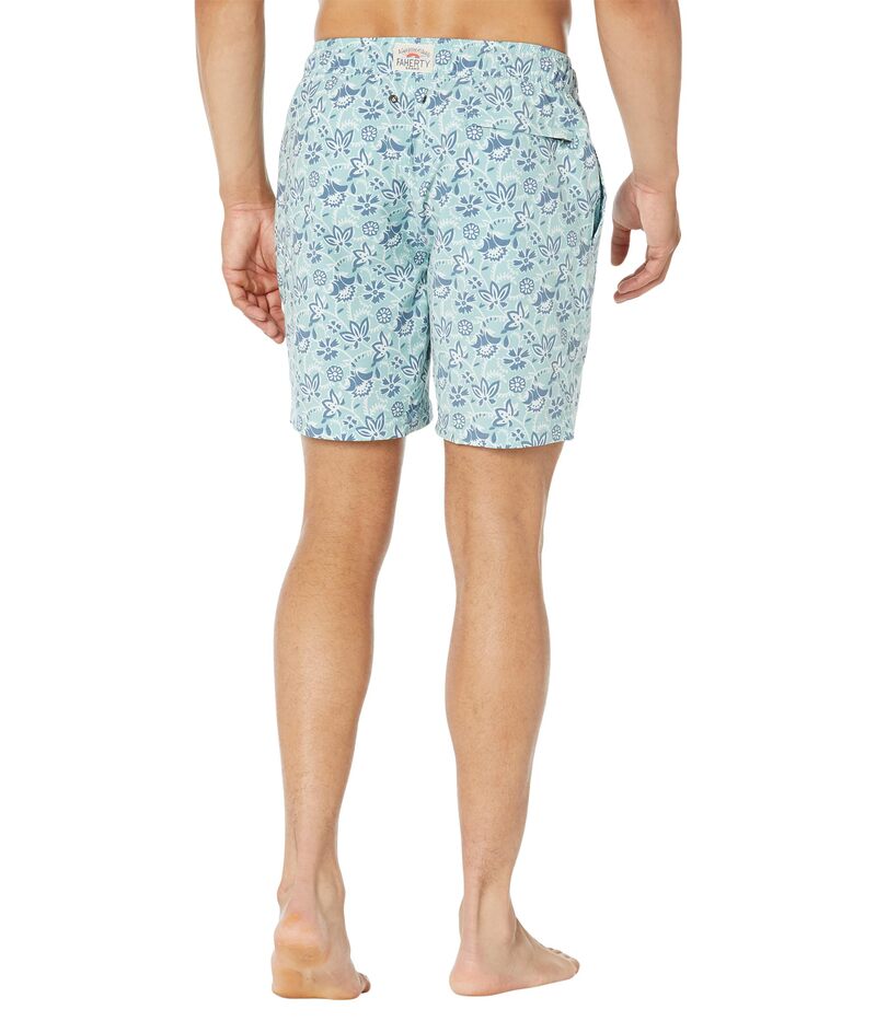 ファレティ メンズ 水着 ハーフパンツ・ショーツ Faherty Beacon Trunks 7" Riptide Floral Batik