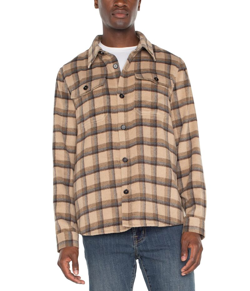 リヴァプール ロサンゼルス メンズ アウター コート Tan Brown Multi Liverpool Los Angeles Shirt Jacket