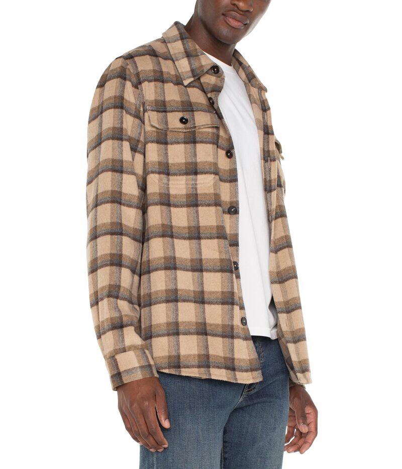 リヴァプール ロサンゼルス メンズ アウター コート Tan Brown Multi Liverpool Los Angeles Shirt Jacket