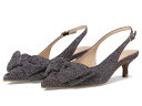 【送料無料】 ジャックロジャース レディース ヒール シューズ Debra Slingback Kitten Heel - Sparkle Anthracite Sparkle(4)
