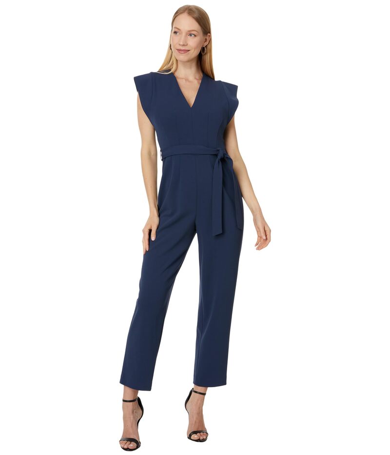 【送料無料】 カルバンクライン レディース ジャンプスーツ トップス V-Neck Jumpsuit with Extended Sleeve Detail Academy