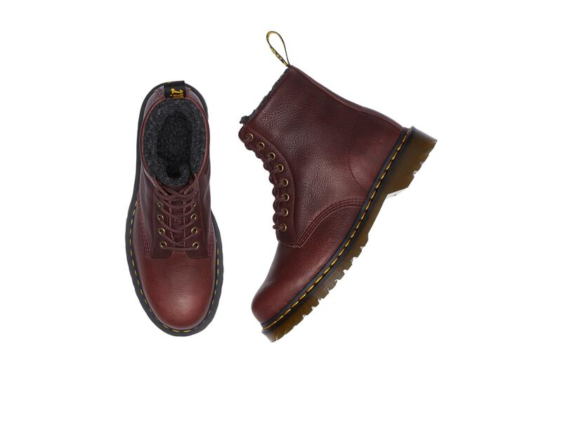【送料無料】 ドクターマーチン メンズ ブーツ・レインブーツ シューズ 1460 WarmWair Grizzly Leather Boots Red