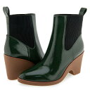 【送料無料】 エアロソールズ レディース ヒール シューズ Mylo FIR GREEN PATENT CRINKLED FAUX LEATHER(4)