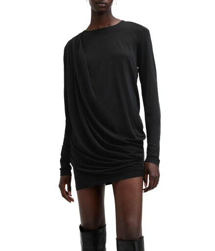 【送料無料】 オールセインツ レディース ワンピース トップス Devin Dress Black 【送料無料】 オールセインツ レディース ワンピース トップス Devin Dress Black