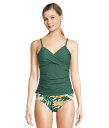 【送料無料】 サンセッツ レディース トップのみ 水着 Simone Tankini Island Green