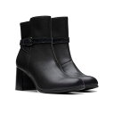【送料無料】 クラークス レディース ブーツ・レインブーツ シューズ Keirsta Haley Black Leather