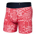 【送料無料】 サックスアンダーウェアー メンズ ボクサーパンツ アンダーウェア Droptemp Cooling Cotton Boxer Brief Fly East Coast/Hibiscus