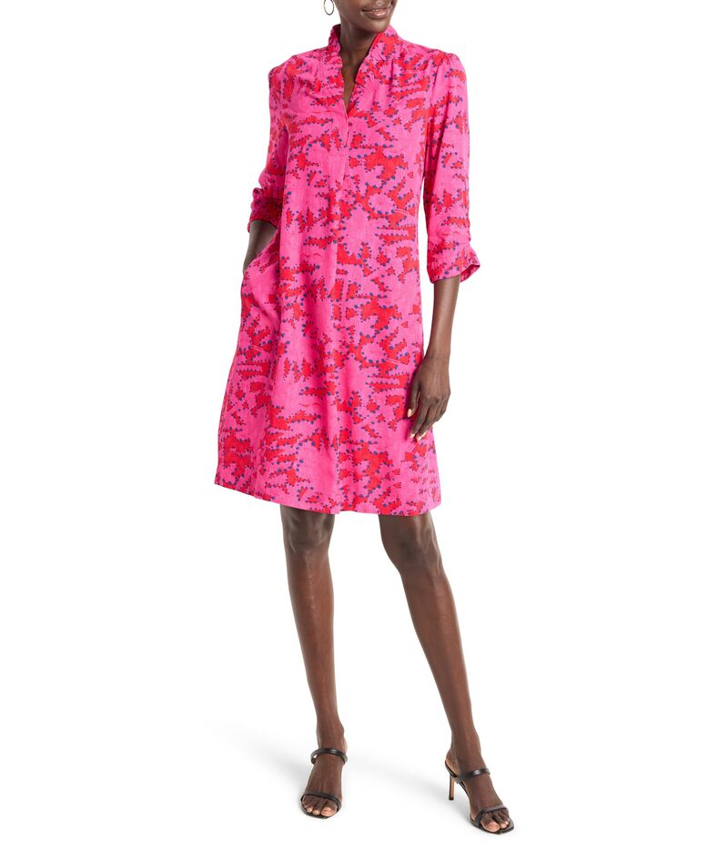【送料無料】 ニックプラスゾーイ レディース ワンピース トップス Clashy Petals Ruffled Up Dress Pink Multi