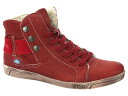 【送料無料】 クラウド レディース ブーツ・レインブーツ シューズ Aline Laces Wool Lining Red