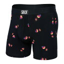 【送料無料】 サックスアンダーウェアー メンズ ボクサーパンツ アンダーウェア Vibe Super Soft Boxer Brief Sunset Waves/Black