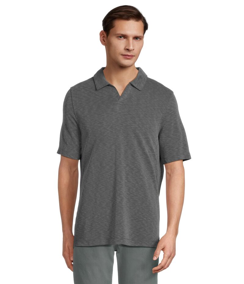 ̵ 󥹥ȥ󥢥ɥޡե   ȥåץ Vintage Slub V-Neck Polo Charcoal