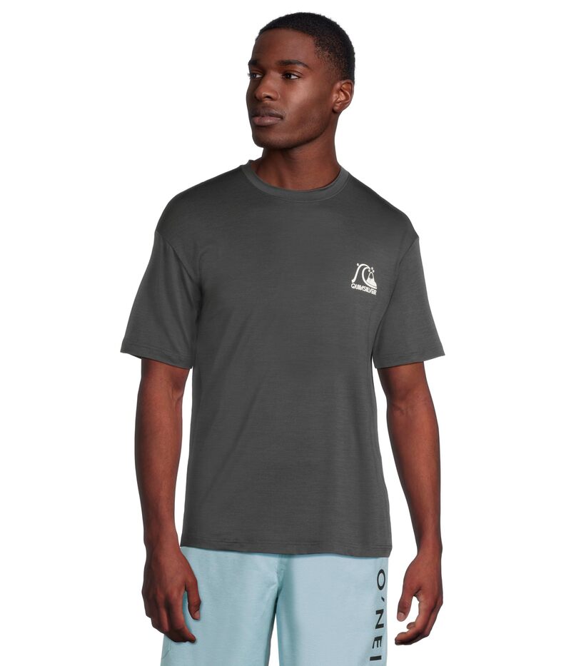【送料無料】 クイックシルバー メンズ ハーフパンツ・ショーツ 水着 Dna Logo Surf Tee Shorts Sleeve Surf Tee Phantom Heather