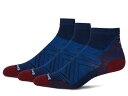 【送料無料】 スマートウール メンズ 靴下 アンダーウェア Run Zero Cushion Ankle Socks 3-Pack Deep Navy(4)