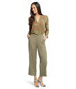 【送料無料】 エヌワイディージェイ レディース カジュアルパンツ ボトムス Wide Leg Cropped Cargo Avocado