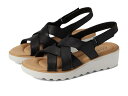 【送料無料】 クラークス レディース ヒール シューズ Jillian Spring Black Leather