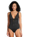 【送料無料】 トッミーバハマ レディース 上下セット 水着 Pearl Tie Front One-Piece Black