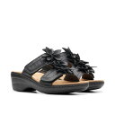 【送料無料】 クラークス レディース ヒール シューズ Merliah Raelyn Black Leather