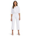 【送料無料】 エヌワイディージェイ レディース デニムパンツ ボトムス Joni High-Rise Relaxed Capri in Optic White ...