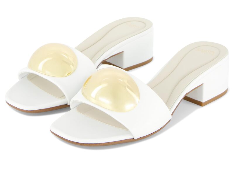 【送料無料】 フランコサルト レディース ヒール シューズ A-nika Slide Sandals Bright White