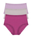 【送料無料】 ナトリ レディース パンツ アンダーウェア Bliss Full Brief 3-Pack Crushed Bry/Vapor/Sweet Vio...