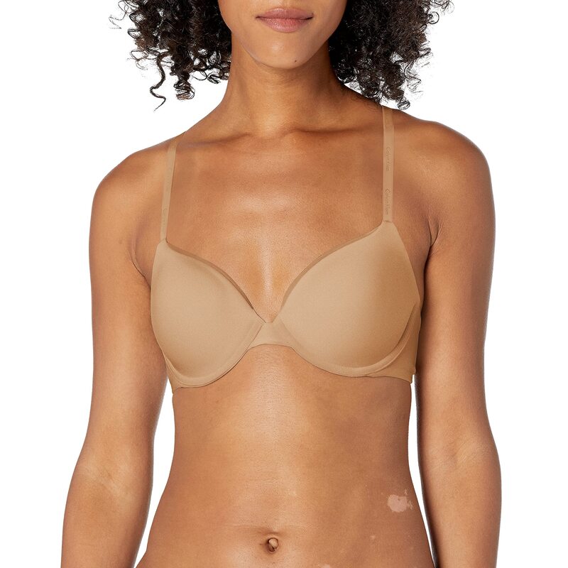 カルバンクライン レディース アンダーウェア ブラジャー Calvin Klein Womens Constant Convertible Strap Lightly Lined Demi Bra Bare