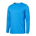 【送料無料】 サックスアンダーウェアー メンズ シャツ トップス Droptemp All Day Cooling Long Sleeve Crew Tee Racer Blue Heather