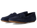 【送料無料】 カルバンクライン レディース スリッポン・ローファー シューズ Koria Dark Blue Suede