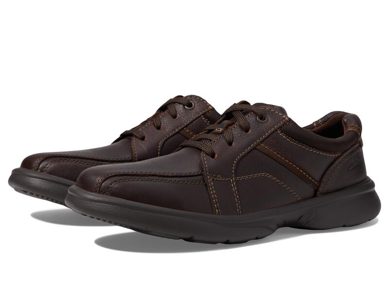 【送料無料】 クラークス メンズ スニーカー シューズ Bradley Walk Brown Tumbled Leather