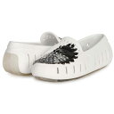 【送料無料】 フローファ レディース スリッポン・ローファー シューズ HARDY m+C Women's Driver White/Grey Wings(4)