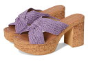 【送料無料】 セイシェルズ レディース ヒール シューズ Adorned Raffia Platform Slide Lavender