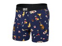 【送料無料】 サックスアンダーウェアー メンズ ボクサーパンツ アンダーウェア Vibe Boxer Brief 2-Pack Vice Squad/Astro Blue