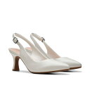 【送料無料】 クラークス レディース ヒール シューズ Kataleyna Step Off-White Leather