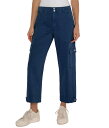 【送料無料】 リヴァプール ロサンゼルス レディース カジュアルパンツ ボトムス Utility Mid Rise Crop with Tab Hem and ...