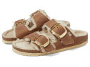 【送料無料】 ビルケンシュトック レディース サンダル シューズ Arizona Big Buckle Shearling Cognac/Sandcastle