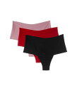 【送料無料】 ハンキーパンキー レディース パンツ アンダーウェア BreatheSoft High Rise Thong 3-Pack Black/Crims...