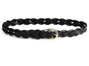 【送料無料】 メイドウェル レディース ベルト アクセサリー Braided Belt True Black